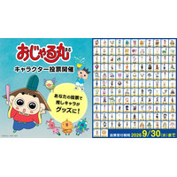 アニメ「おじゃる丸」史上初の「キャラクター投票」を開催。上位５キャラはグッズ化しますっ。