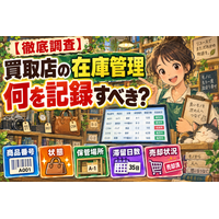 【2026年最新調査】買取店向け「買取コージ」、在庫管理で記録すべき項目を調査｜商品番号・状態・保管場所・滞留日数・売却状況を整理