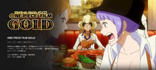 映画 One Piece Film Goldの動画をフルで無料視聴できる全選択肢 アニメ アニメ Vod比較
